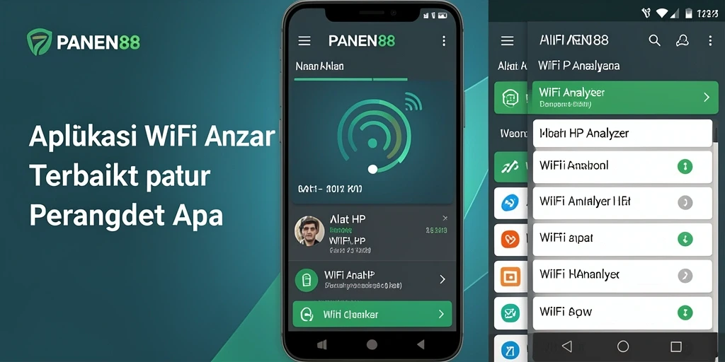 Tampilan antarmuka <strong>PANEN88</strong> dengan informasi analisis WiFi lengkap.