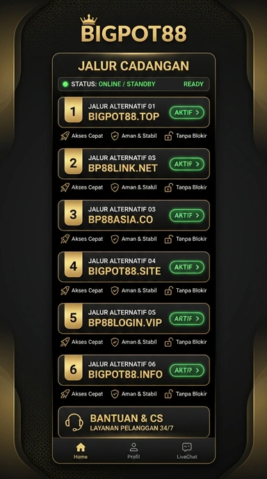 Tampilan link alternatif bigpot88